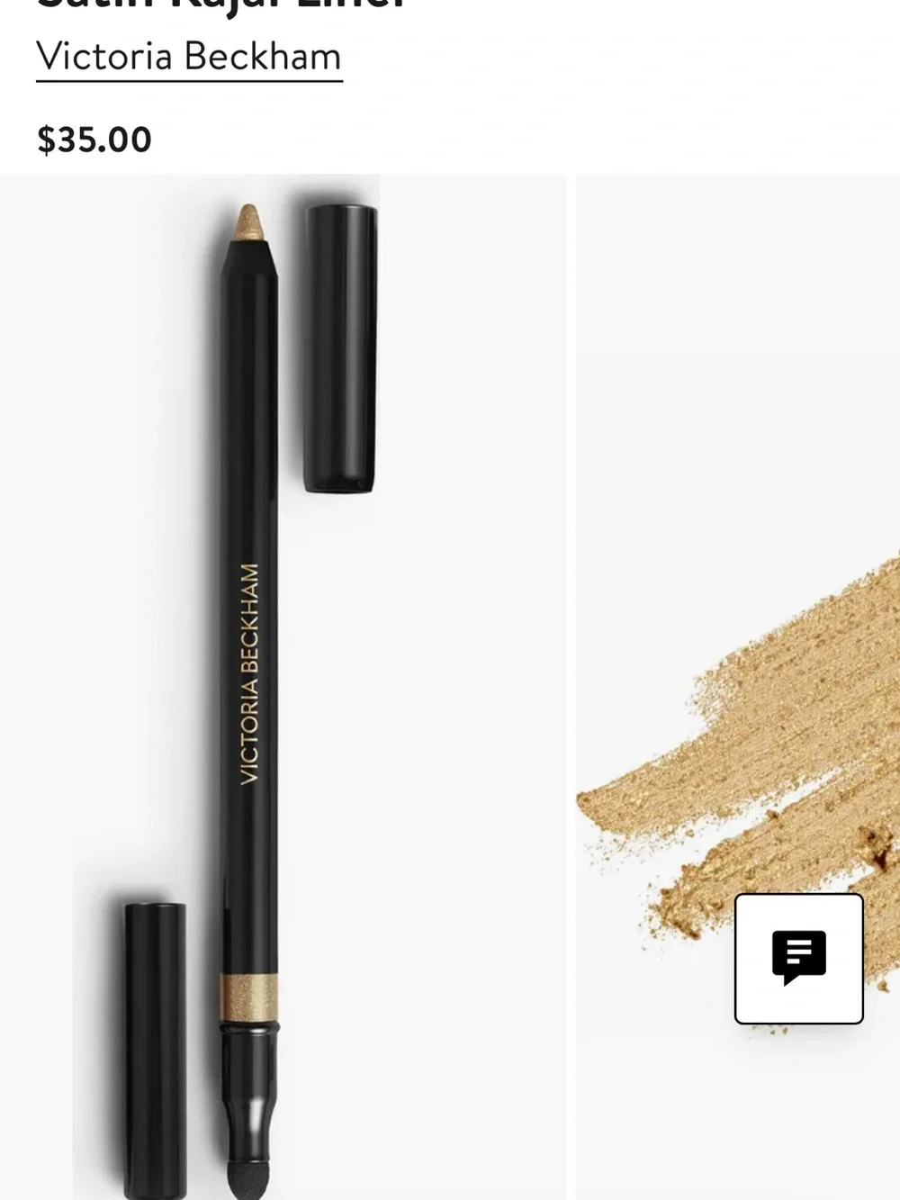 Victoria Beckham Satin Kajal Liner — Shimmering Gold